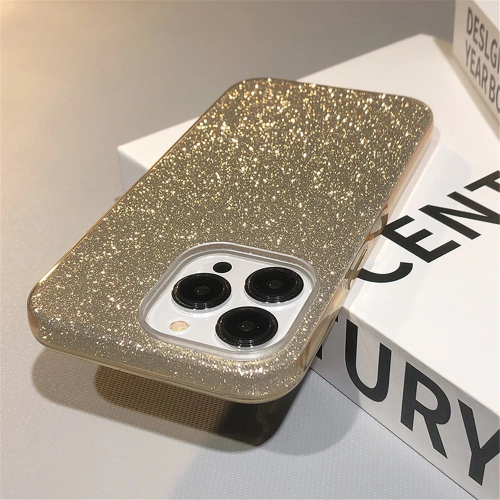 Glitter Gradient Shockproof Case For iPhone