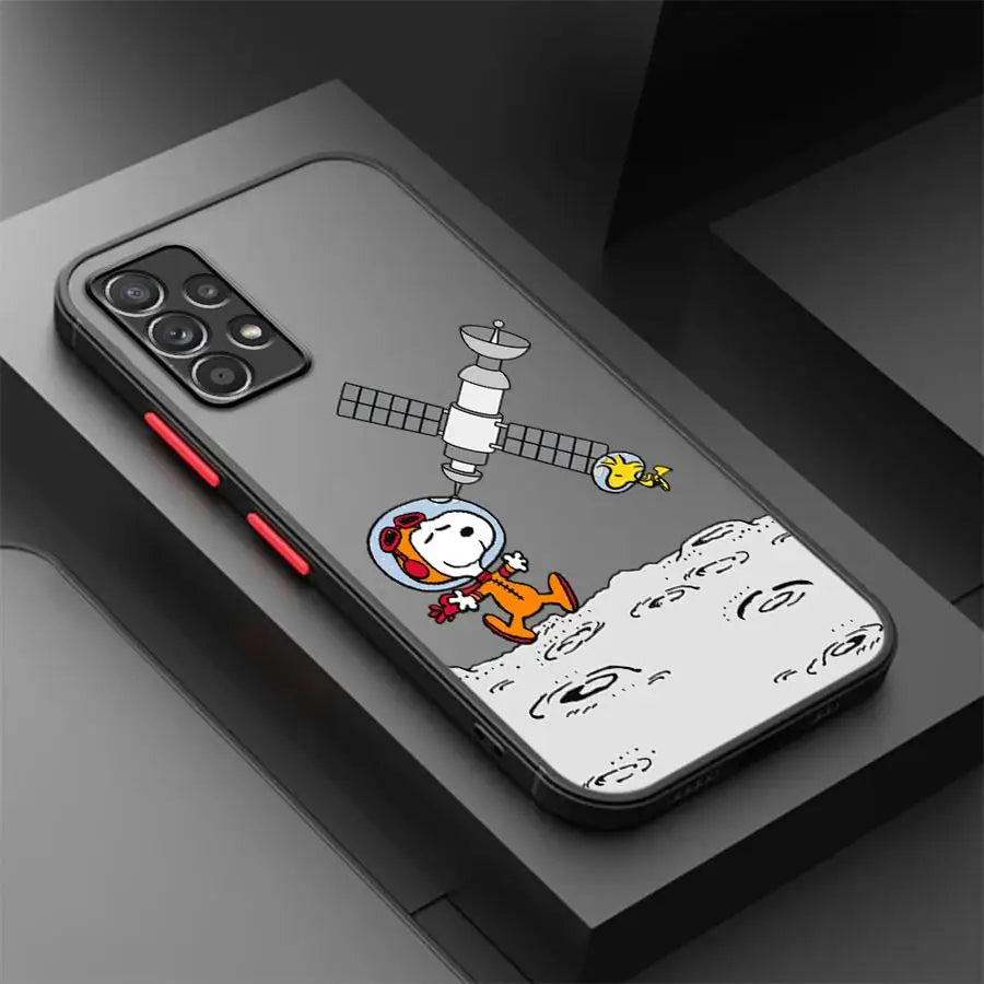 Snoopy Astronaut Cartoon Case for Samsung Galaxy