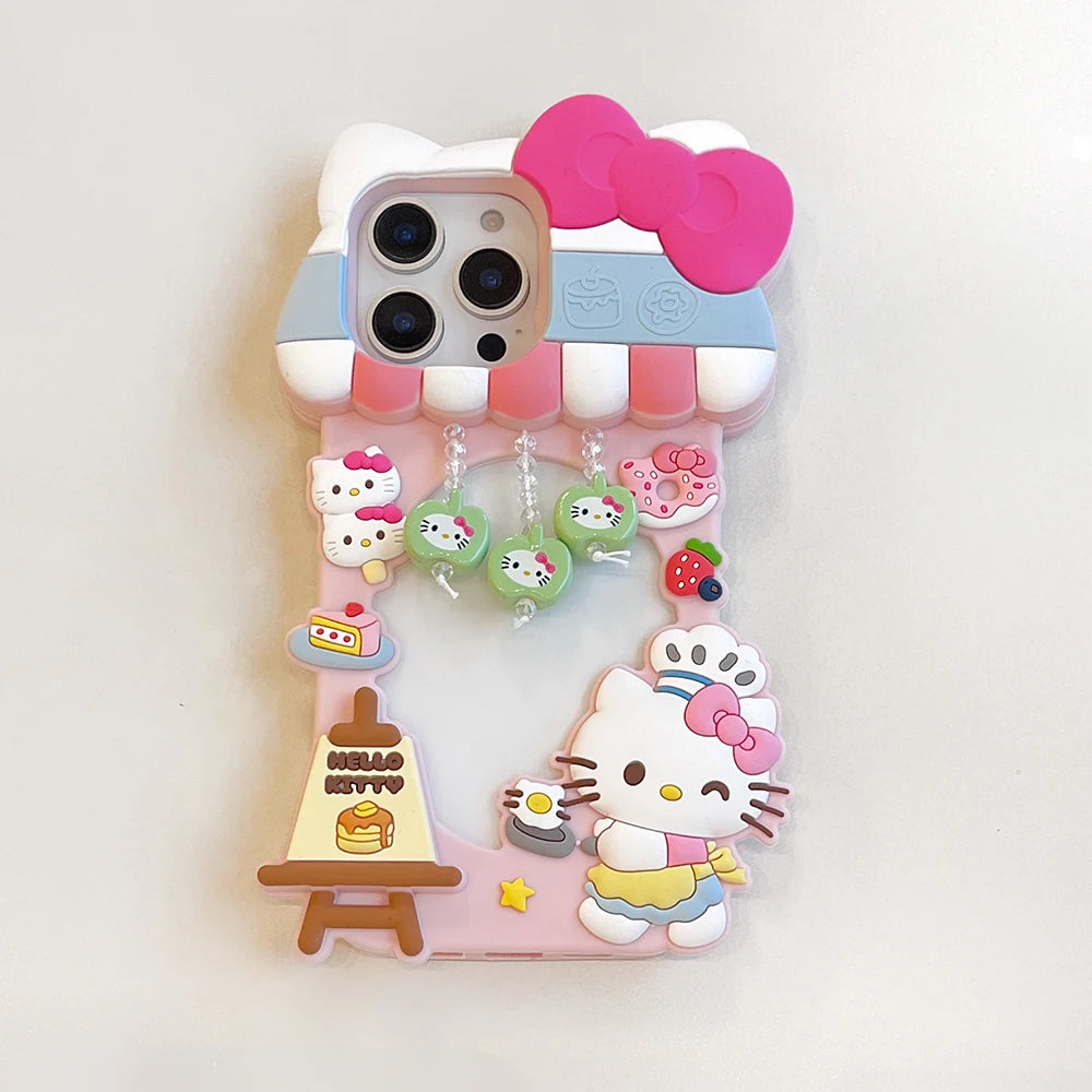 3D Hello Kitty Silicone Phone Case
