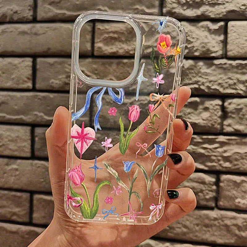 Fruit Juice Flower Clear Phone Case