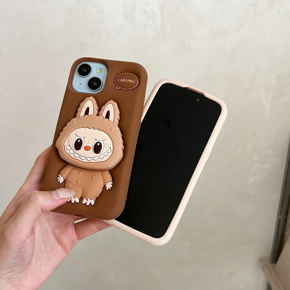 3D Labubu Cartoon Case for iPhone