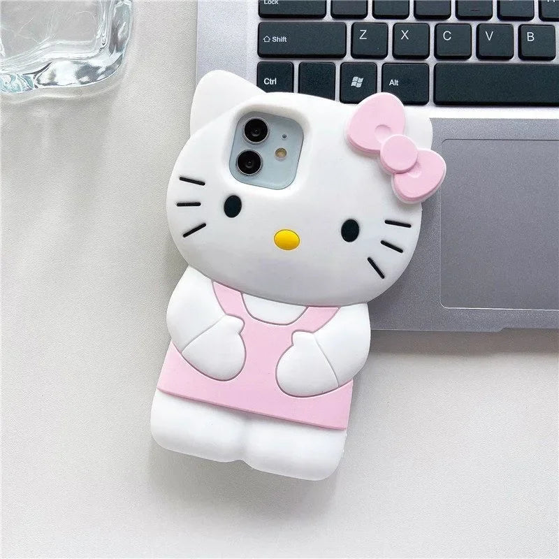 Hello Kitty 3D Bow Silicone Case for iPhone