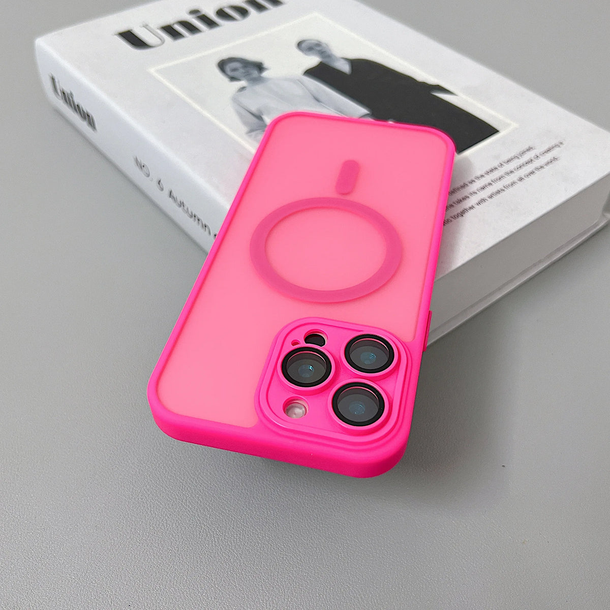 Magnetic Matte Translucent Armor Case for iPhone