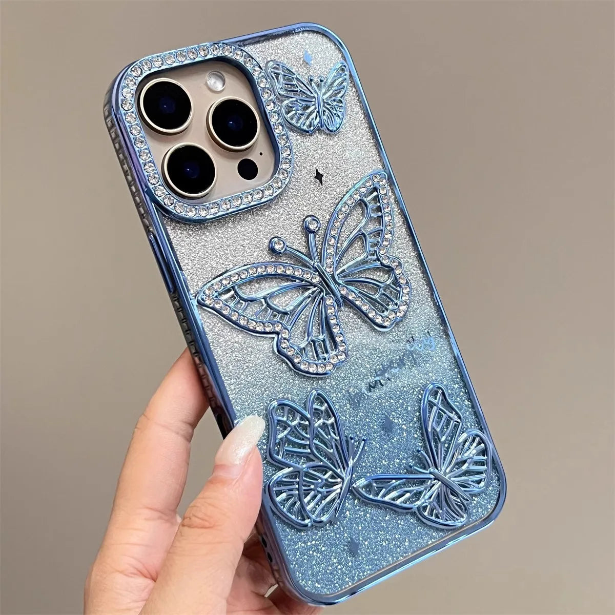 Diamond Butterfly Soft Phone Case