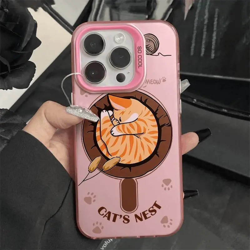 Sleeping Orange Cat Phone Case