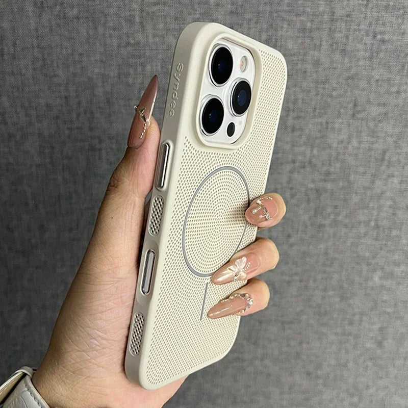 Mesh Heat Dissipation Magsafe Phone Case