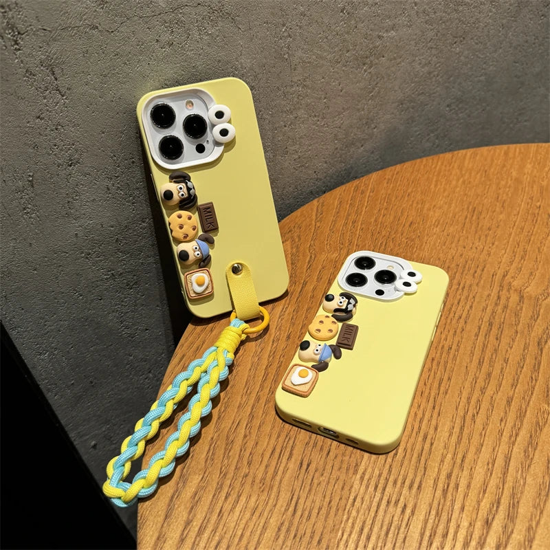 3D Sausage Dog Case with Strap for iPhone