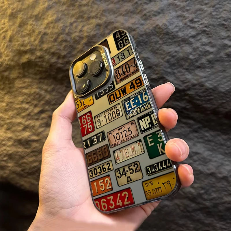 Vintage Car License Plate Phone Case for iPhone