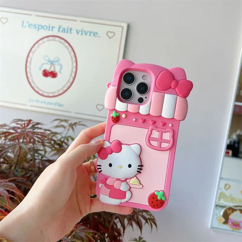 Hello Kitty Dessert Story Phone Case with Strap