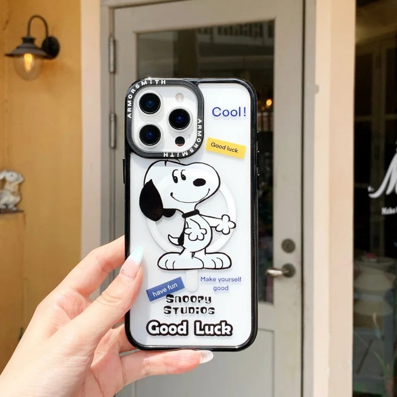 Snoopy Family Magnetic Phone Case for iPhone