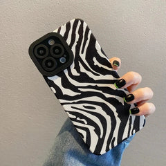Zebra Stripe Silicone iPhone Case