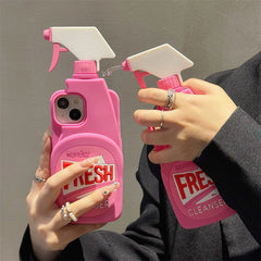 3D Stereo Cleaner Silicone Case for iPhone