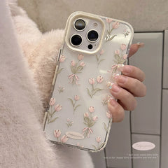 Pink Tulips Floral Phone Case