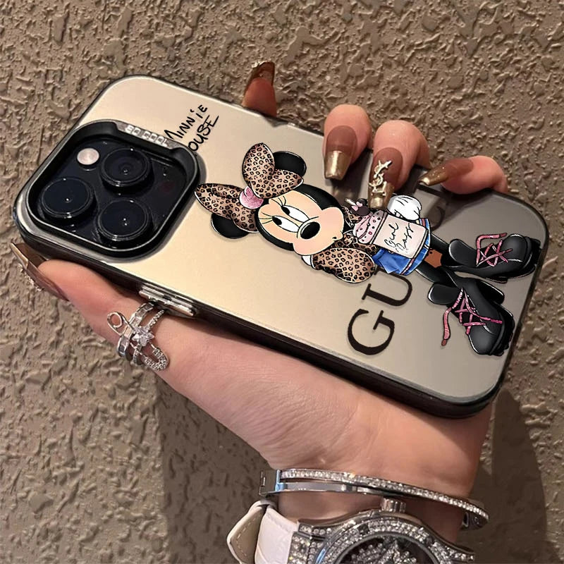 Leopard Print Minnie Matte iPhone Case