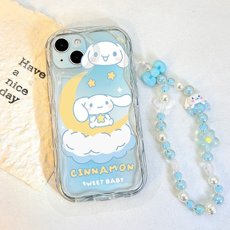 Kuromi & Melody Cartoon Chain Phone Case for iPhone
