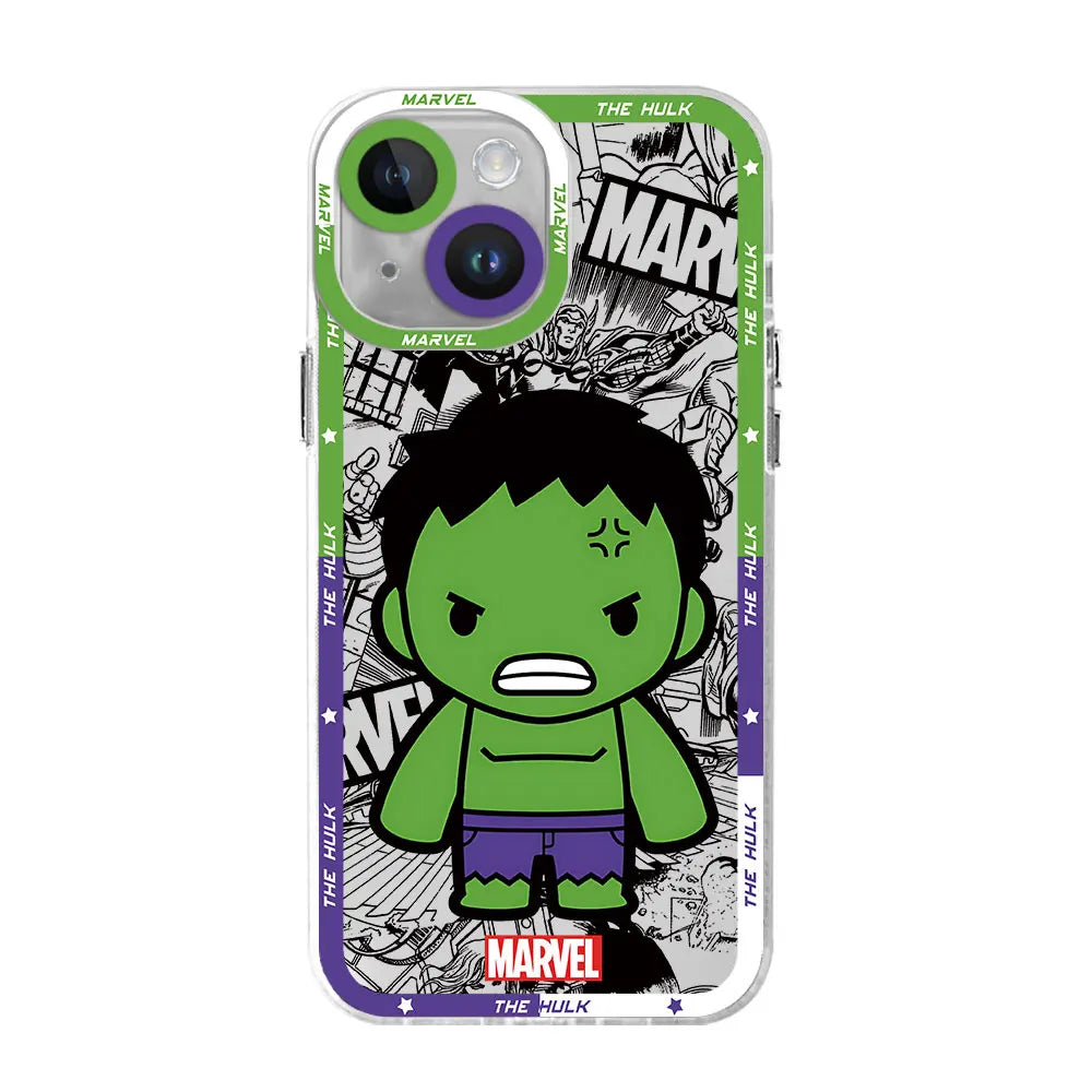 Marvel Spider-Man & Venom Clear Phone Case for iPhone