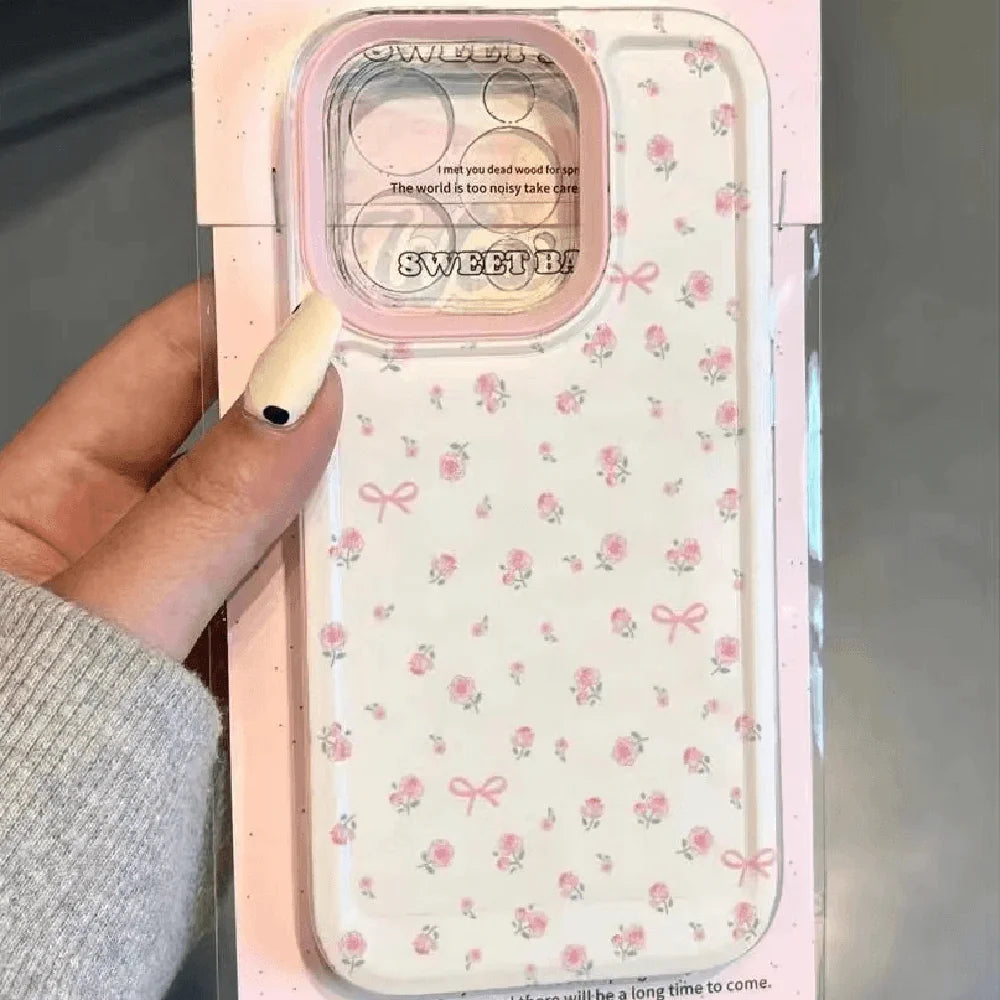 Clear Floral Phone Case