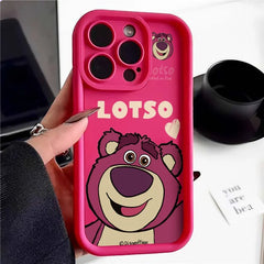 Lotso Pink Bear Clear Phone Case