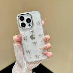 Glitter Bow Clear Case
