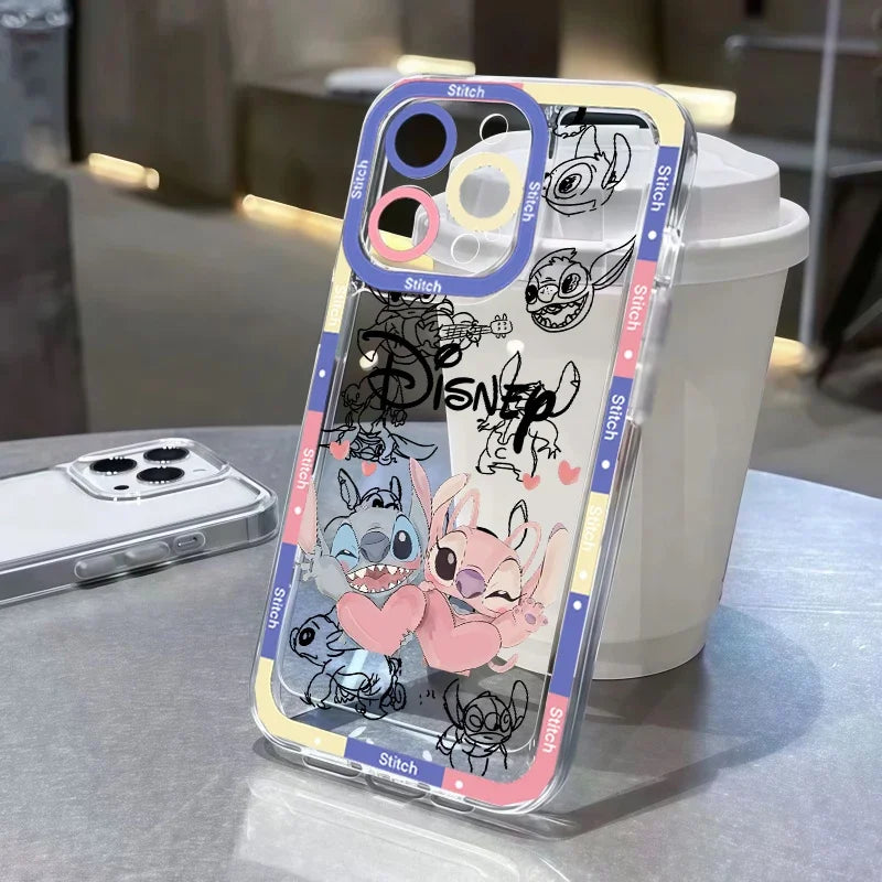 Korean Cartoon Stitch & Angel Phone Case