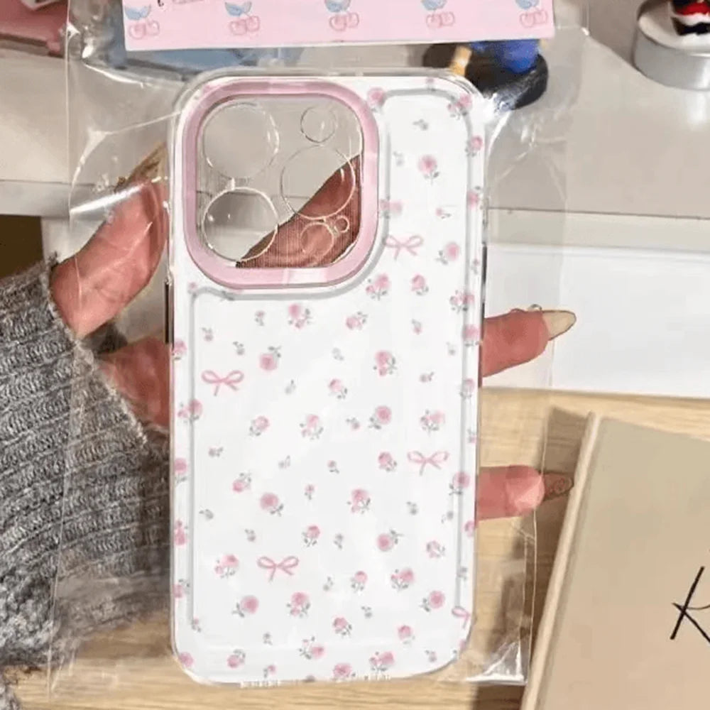 Clear Floral Phone Case