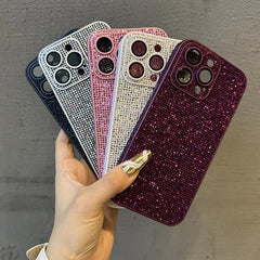 Glitter Bling Case with Camera Lens Protector for iPhone