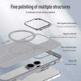 Magnetic Magsafe Case with Metal Lens Stand for iPhone – Matte Shockproof Wireless Charging