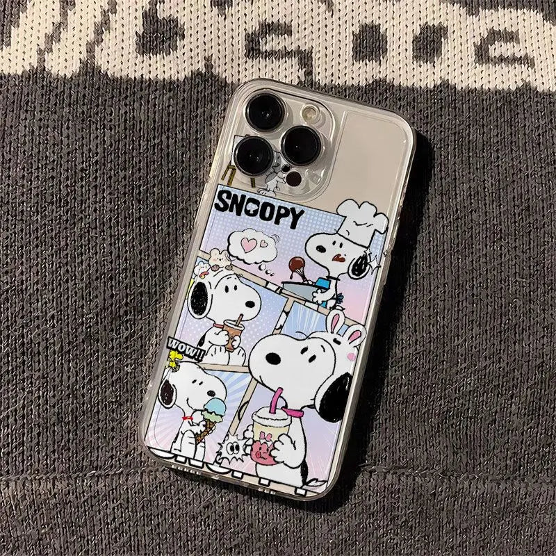 Cartoon Snoopy Guitar Soft Phone Case