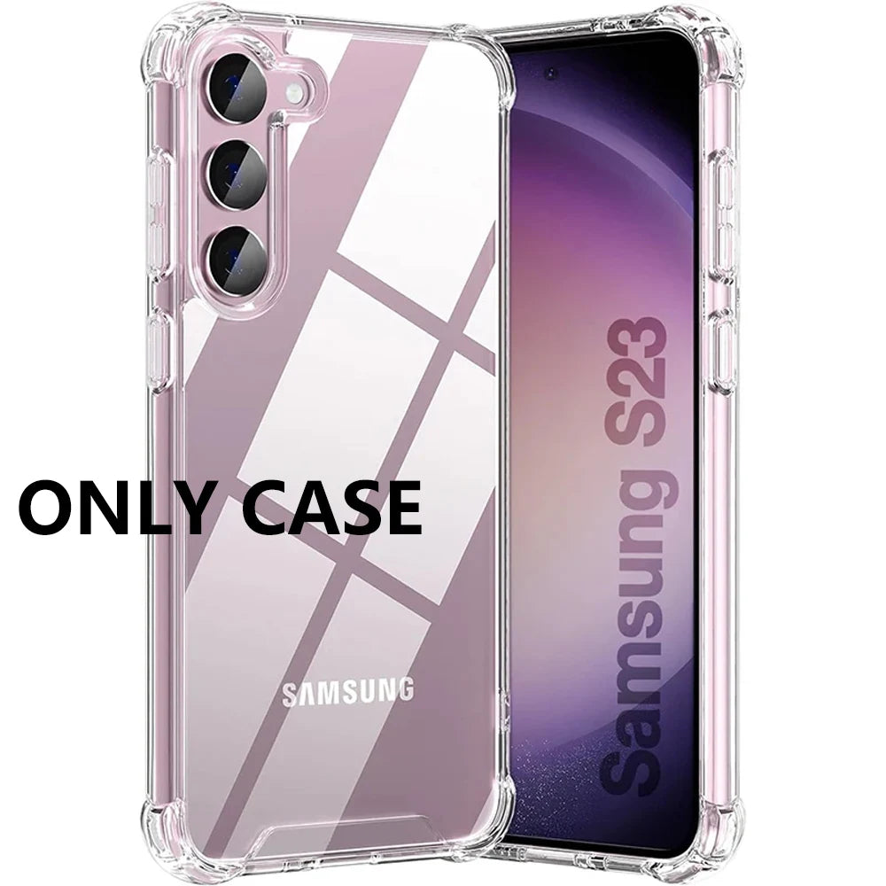 Shockproof Clear Case for Samsung Galaxy | Anti-Drop Protective Cover