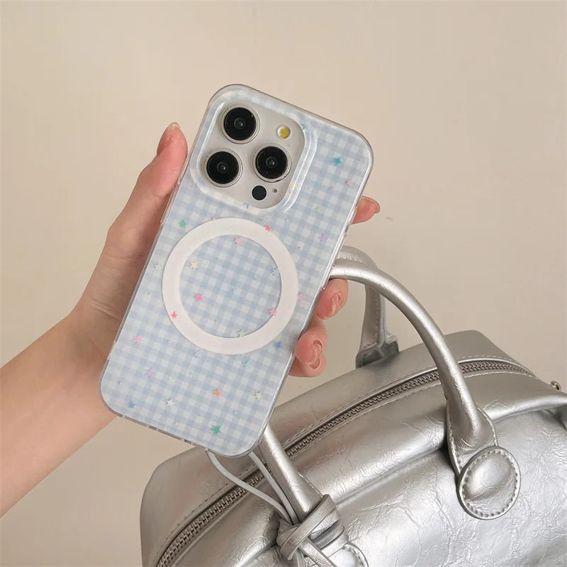 Plaid Magnetic Phone Case