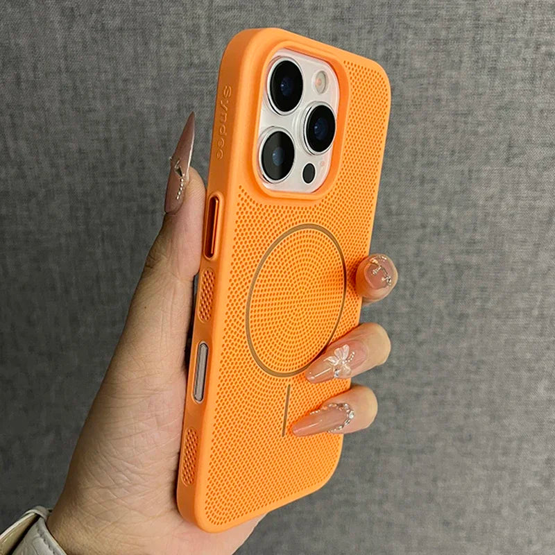 Mesh Heat Dissipation Magsafe Phone Case