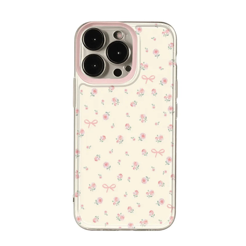 Clear Floral Phone Case