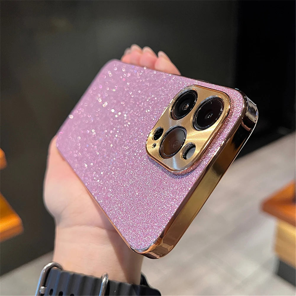 Golden Sparkle iPhone Case