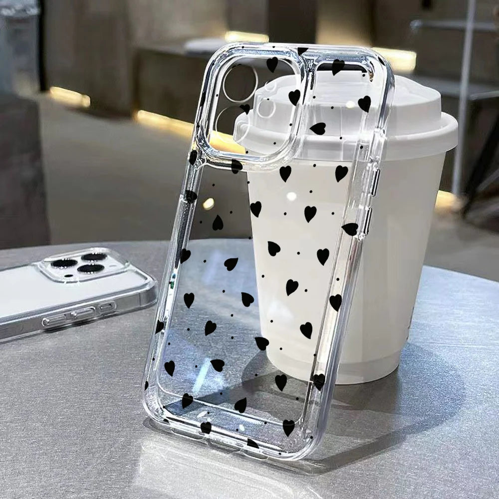 Cute Pattern Clear iPhone Case
