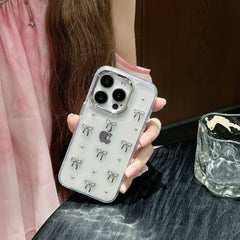 Glitter Bow Clear Case