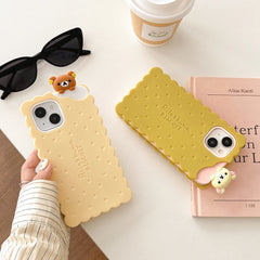 Rilakkuma Bear Sandwich Silicone Case