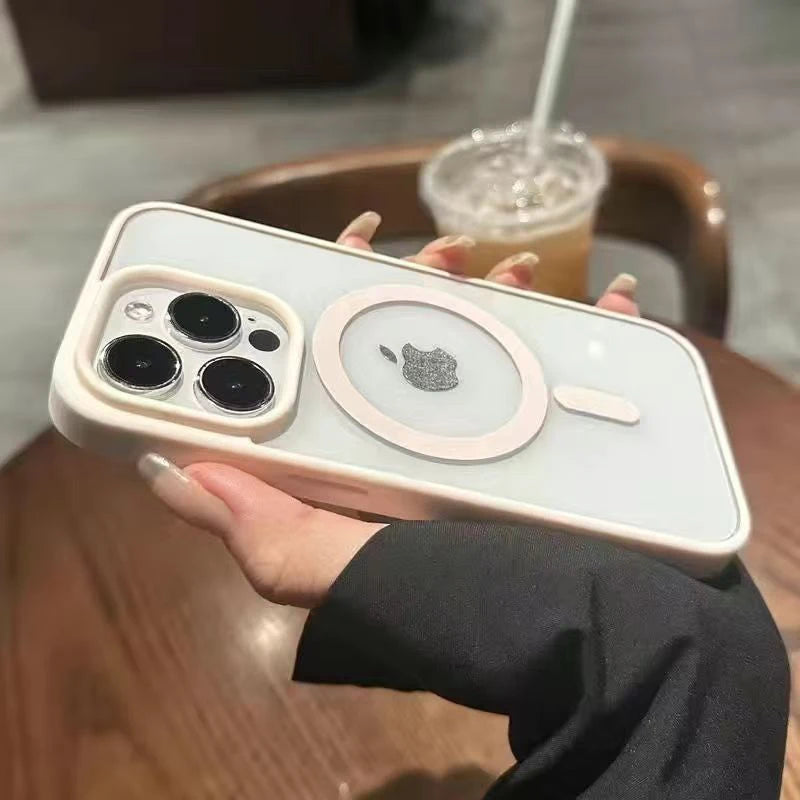 Transparent Matte Acrylic Magsafe Phone Case