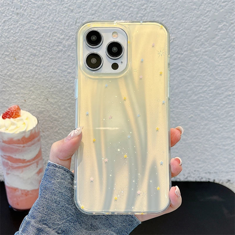 Gradient Star Glitter Phone Case