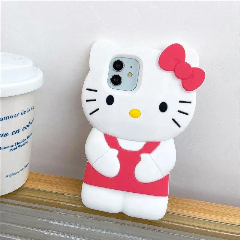 Hello Kitty 3D Bow Silicone Case for iPhone