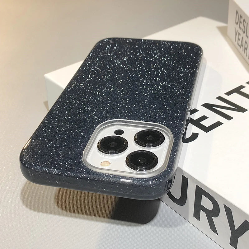 Glitter Gradient Shockproof Case For iPhone