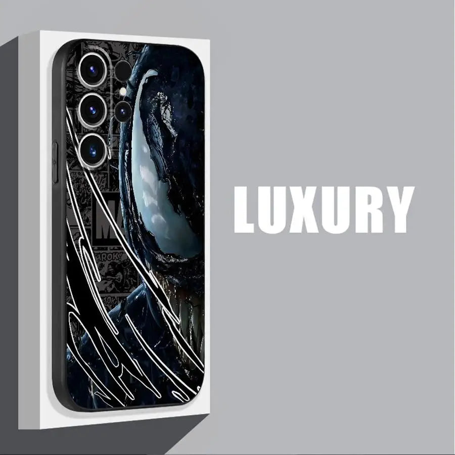 Marvel Spider-Man Half Face Phone Case for Samsung Galaxy