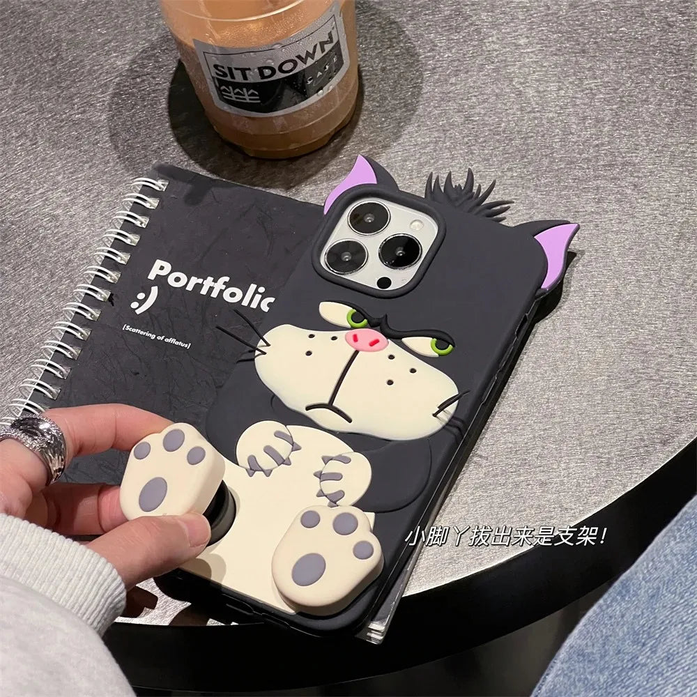 3D Lucifer Cat Phone Case
