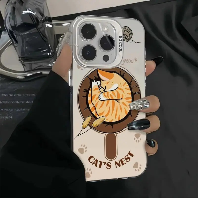 Sleeping Orange Cat Phone Case