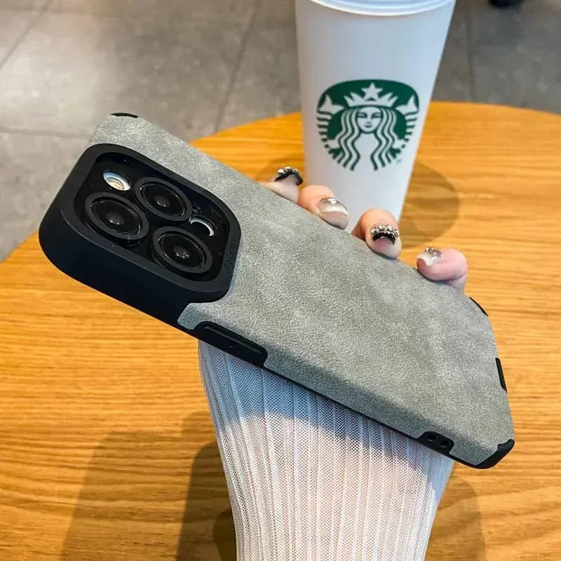 Fur Leather Phone Case