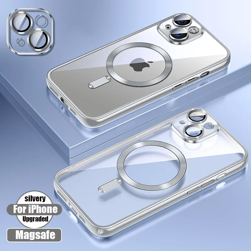 Clear Magnetic Silicone Case for iPhone
