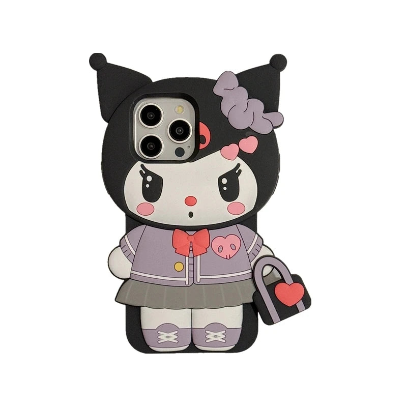 Hello Kitty & Kuromi Handbag Phone Case