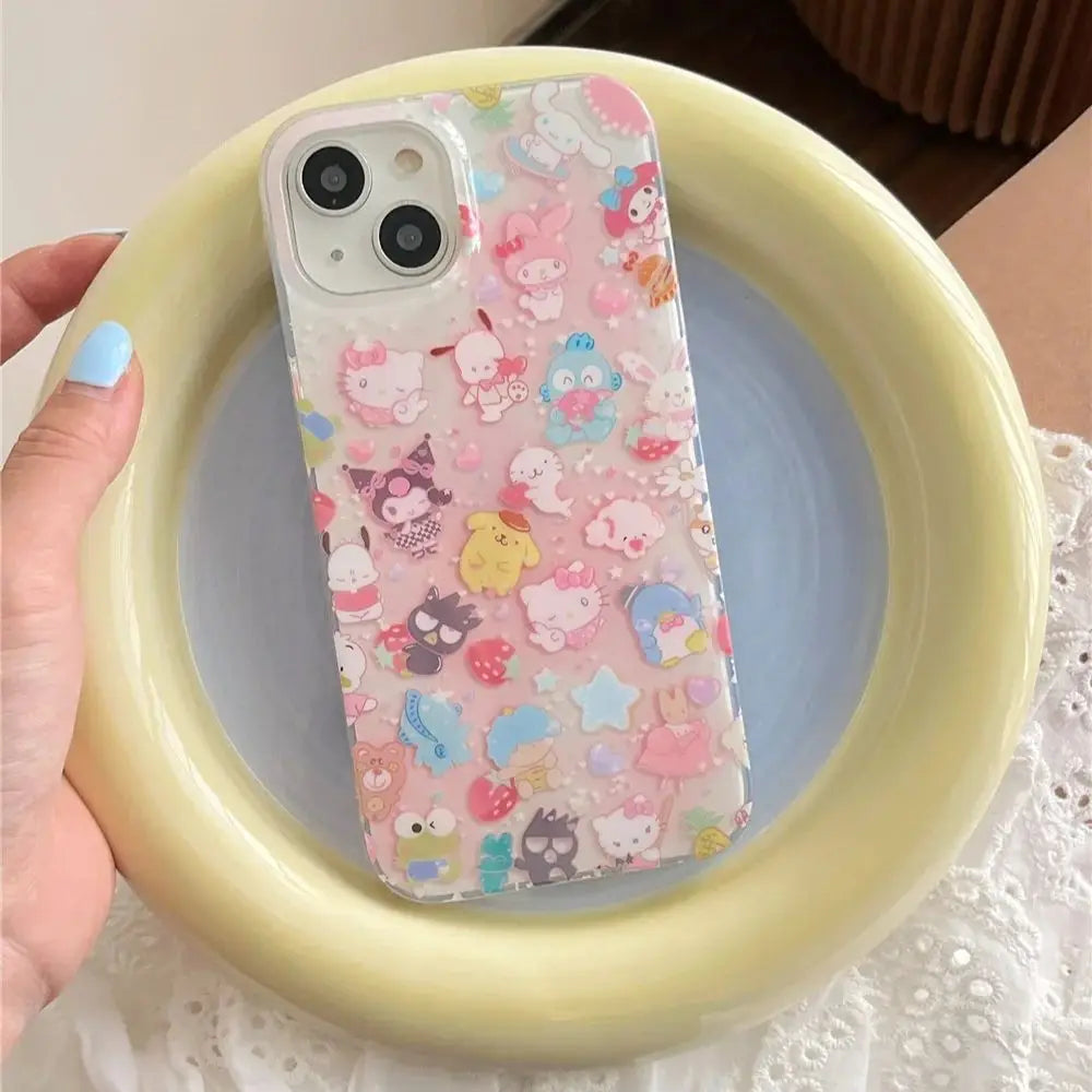 Hello Kitty & Kuromi Cartoon Phone Case