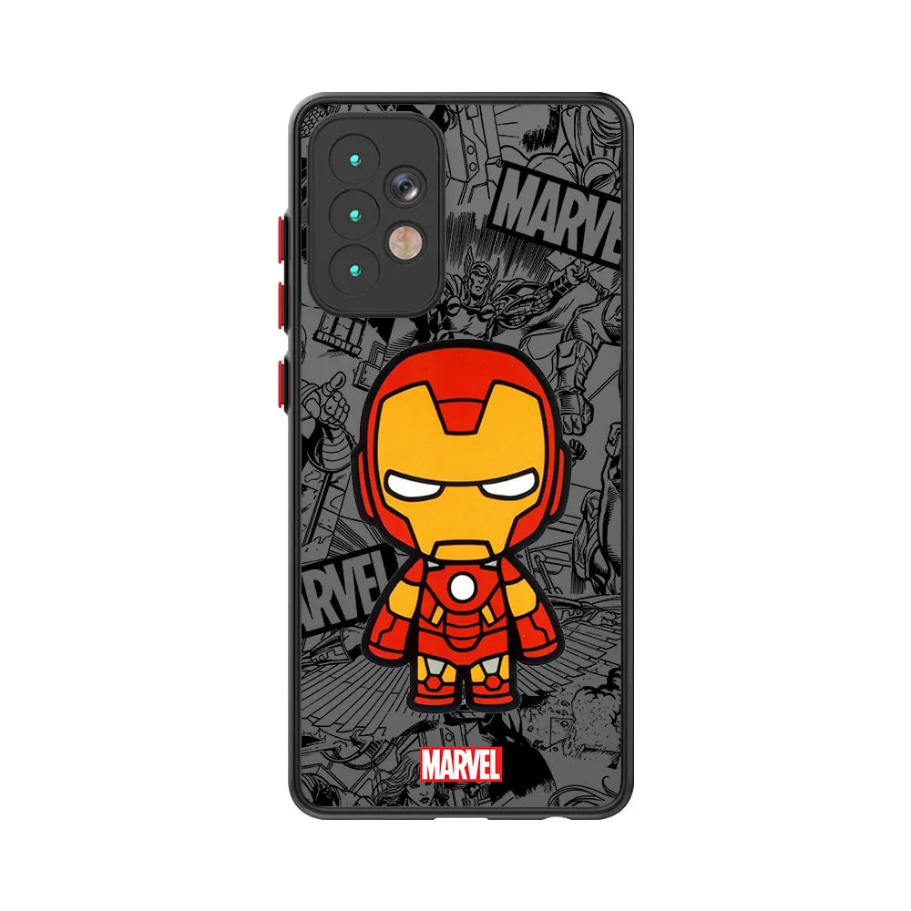 Marvel Cartoon Groot & Spider-Man Phone Case for Samsung Galaxy