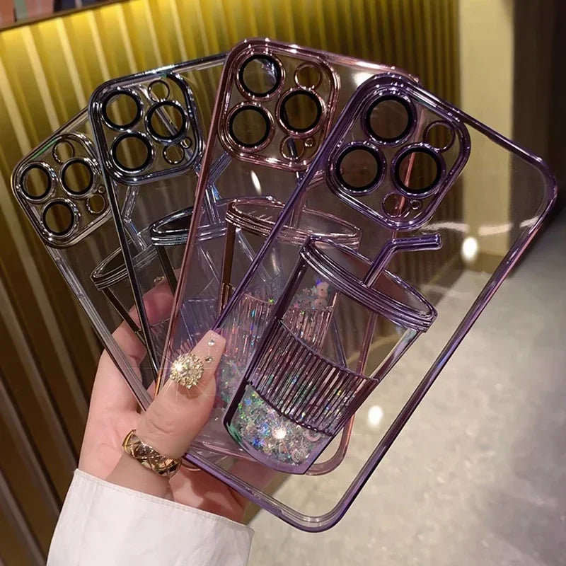 Plating Transparent TPU Phone Case