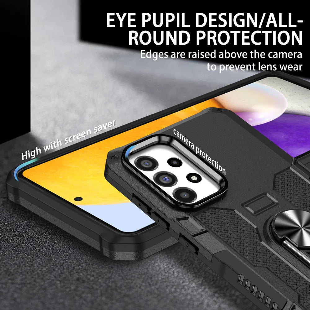 Shockproof Armor Ring Stand Case for Samsung Galaxy